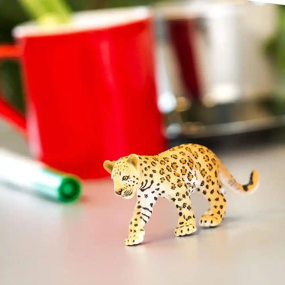 Figura Animales Leopardo Bebé Colección Para Niños Y Niñas