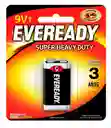 Eveready 1 Pila Bateria Cuadrada9v1 Carbon Zinc 1222bp1