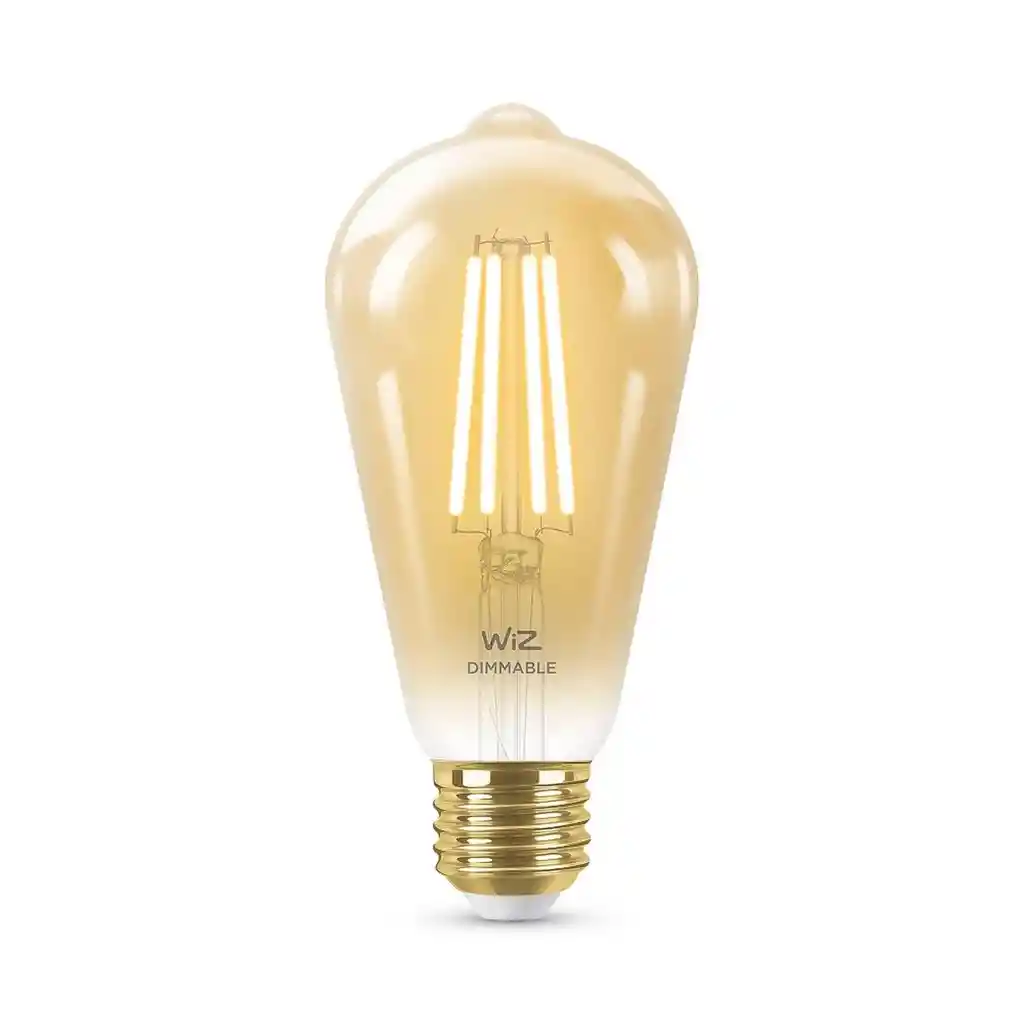 Wiz Kitx3 Bombillo Led Tipo Vintage Inteligente St19 Luz Calida