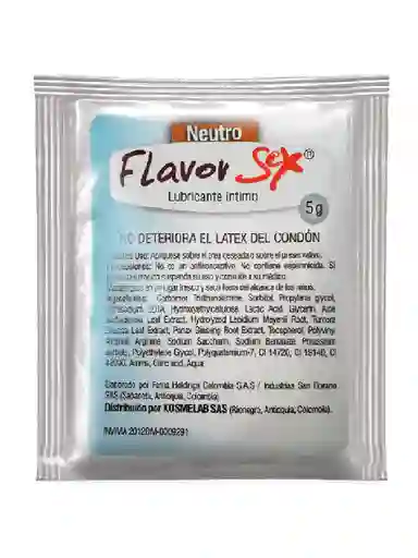 Lubricante Neutro Flavor 5ml