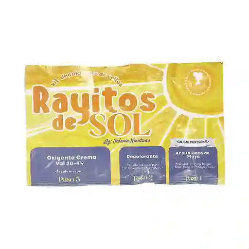 Rayitos De Sol Kit Para Decolorar Vellitos