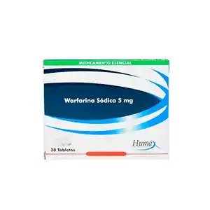 Warfarina Sodica 5 Mg Caja X 30 Tabletas Humax