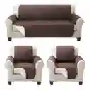 Forro Protector Sofa Doble Faz Cubre Sofa 2 Ptos Lavable