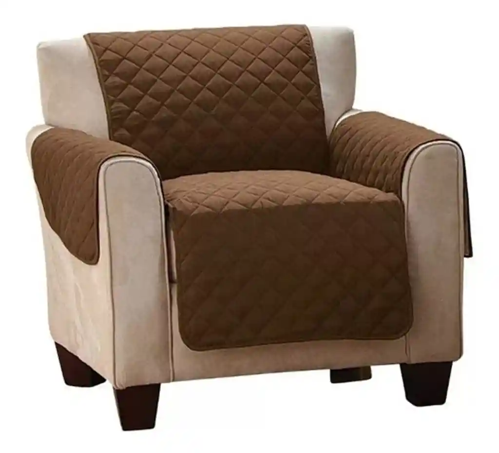 Forro Protector Sofa Doble Faz Cubre Sofa 2 Ptos Lavable