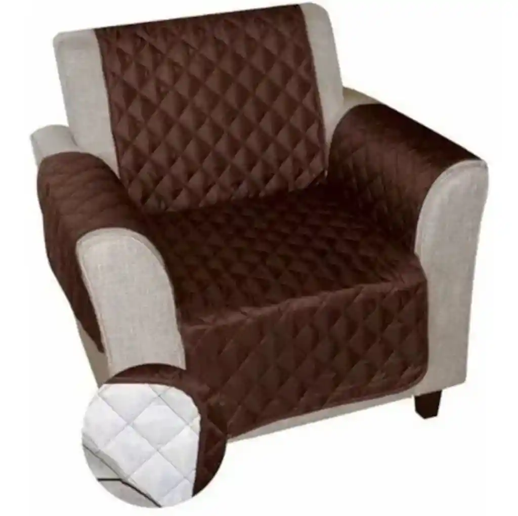 Protector Cubre Sofa 1 Puesto Forro Para Muebles Doble Faz