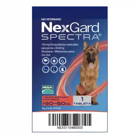 Nexgard Spectra 30-60 Rojo