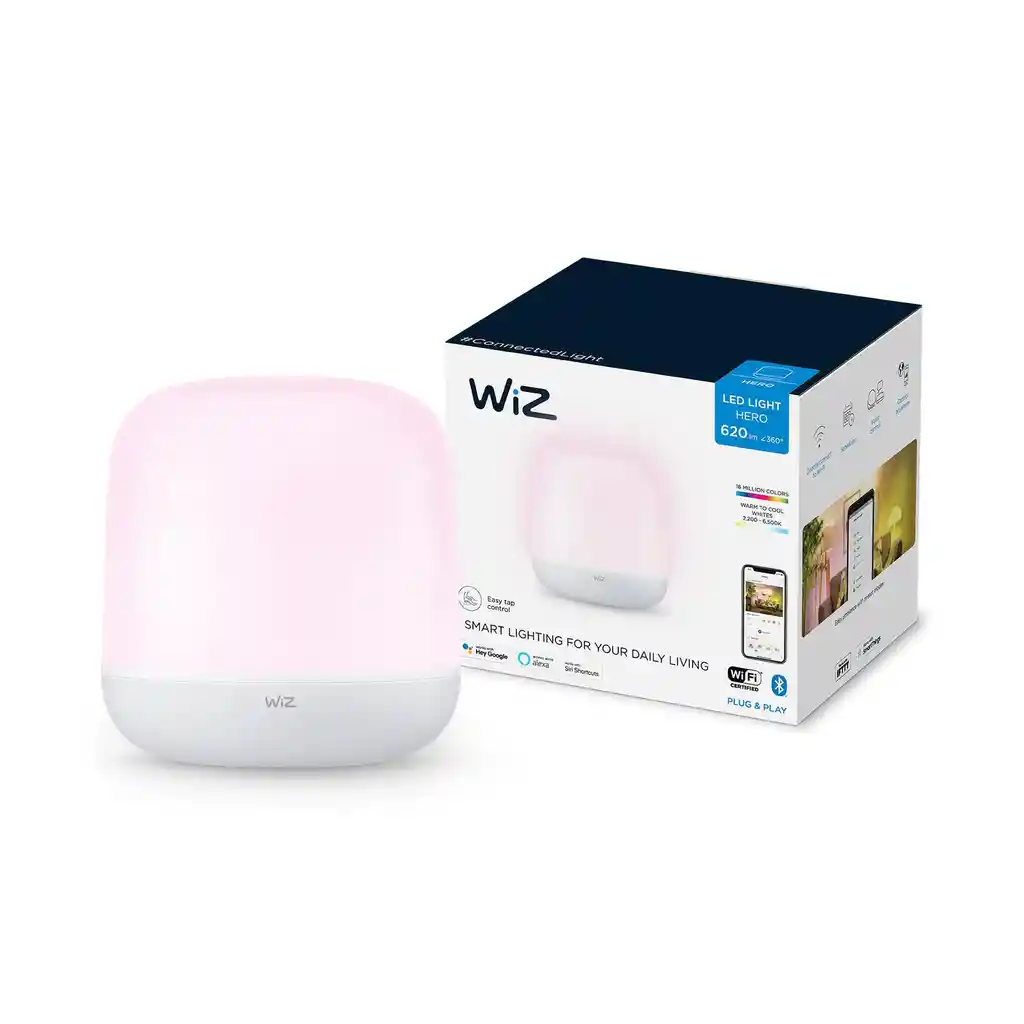 Lámpara De Mesa Led Wiz Hero Wi-fi + Ble Rgb Touch