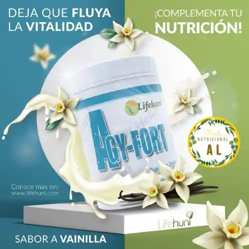 Agyfort 500gr Sabor Vainilla