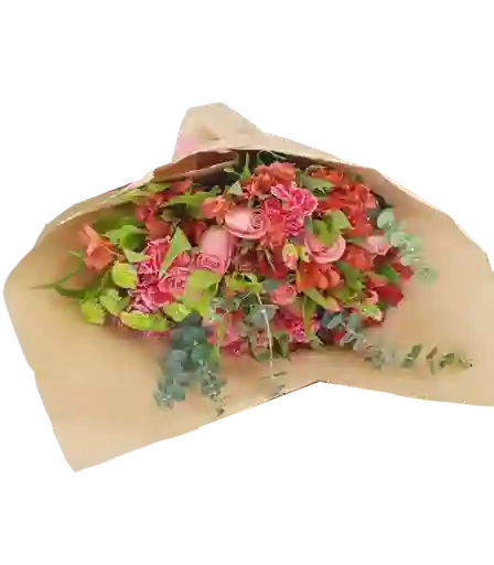 Astromelias, Clavel, Rosas, Pinoquios