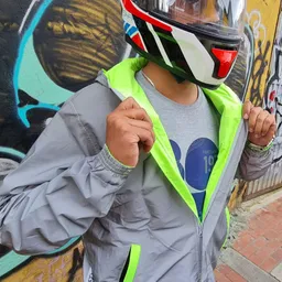 Chaqueta Doble Faz Semi Impermeable Motociclistas Unisex