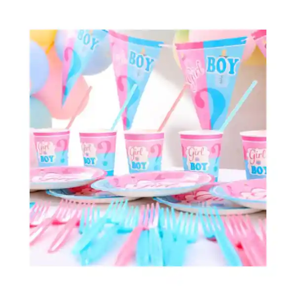 Paquete De Servilletas Gender Reveal X 16 Und