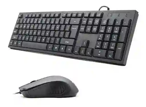 Combo Teclado En Español + Mouse Optico De Cable Usb Seisa