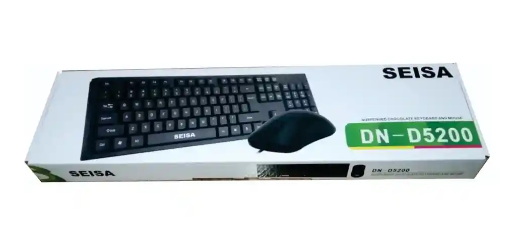 Combo Teclado En Español + Mouse Optico De Cable Usb Seisa