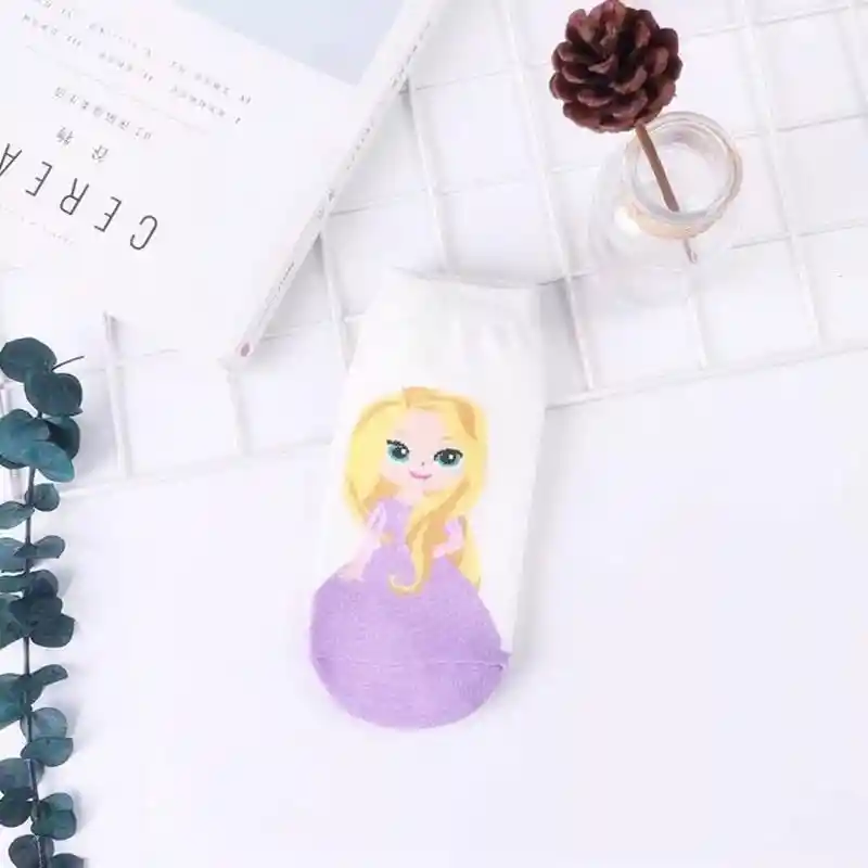 Medias Tobilleras Princesas Disney Rapunzel