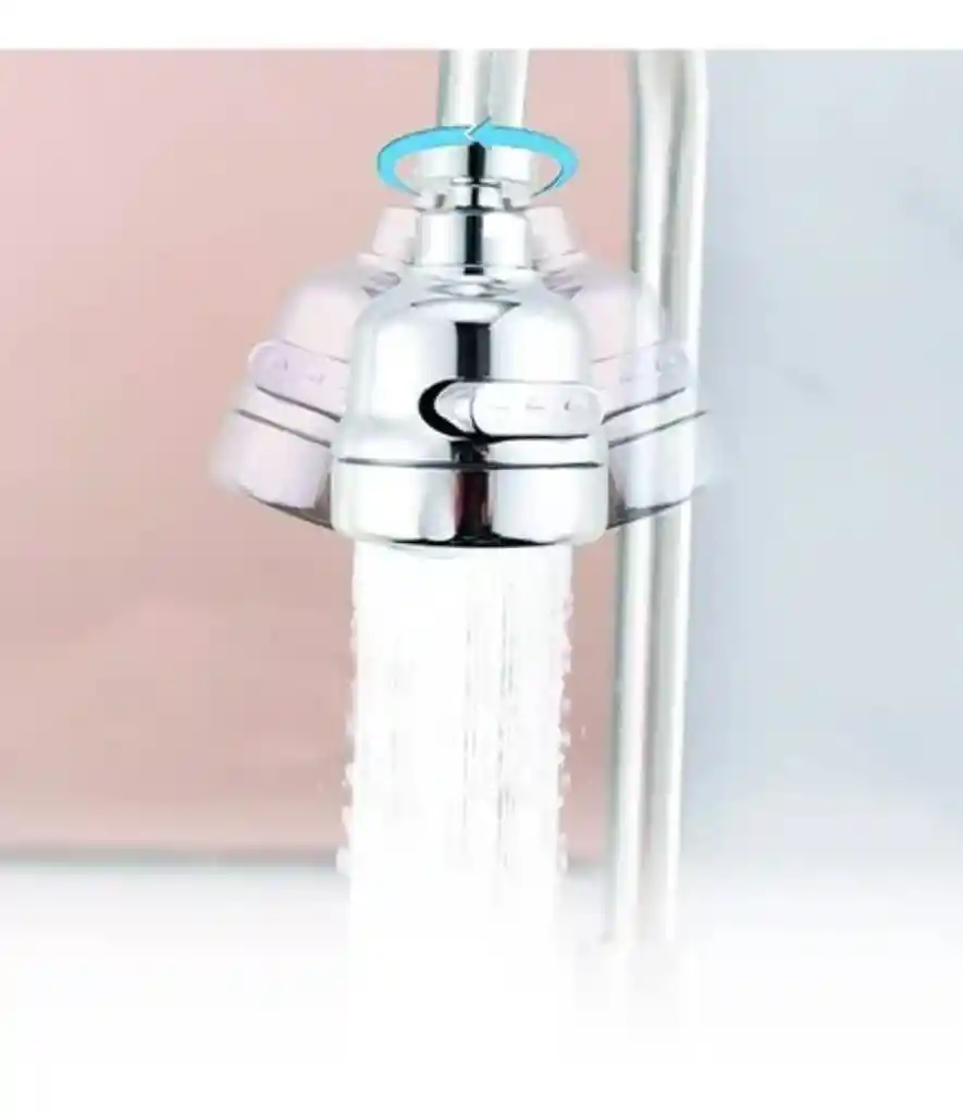 Grifo Ahorrador De Agua, Flexible Con Movimiento De 360 Grados Para Cocina Y Lavaplatos,color Plateado