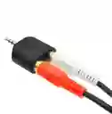 Adaptador De Plug 3.5 Stereo A 2 Rca Hembras Sonido Pc