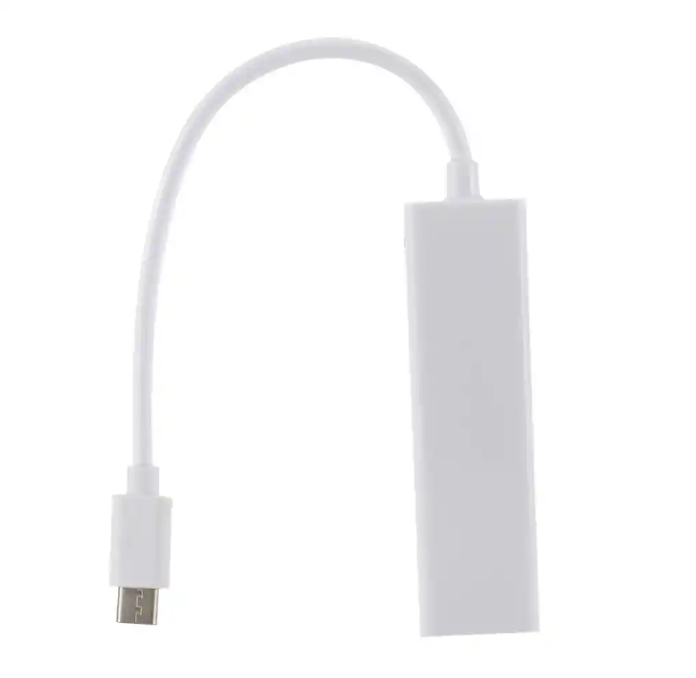 Adaptador De Usb Tipo C A A Rj45 Base 100+ 3 Puertos Usb 2.0