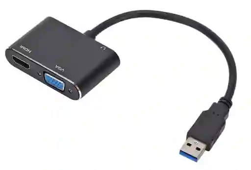 Adaptador De Video Usb 3.0 A Hdmi Y Vga Escritorio Extendido