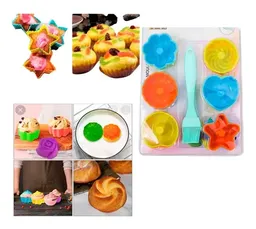 Moldes En Silicona Cupcake 13pcs Utensilios De Cocina Ponque