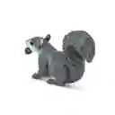 Figura De Animales Ardilla Gris Colección Para Niños Y Niñas