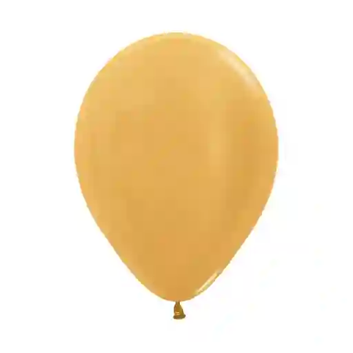 Globos R 12 Metal Dorado Satin X 12