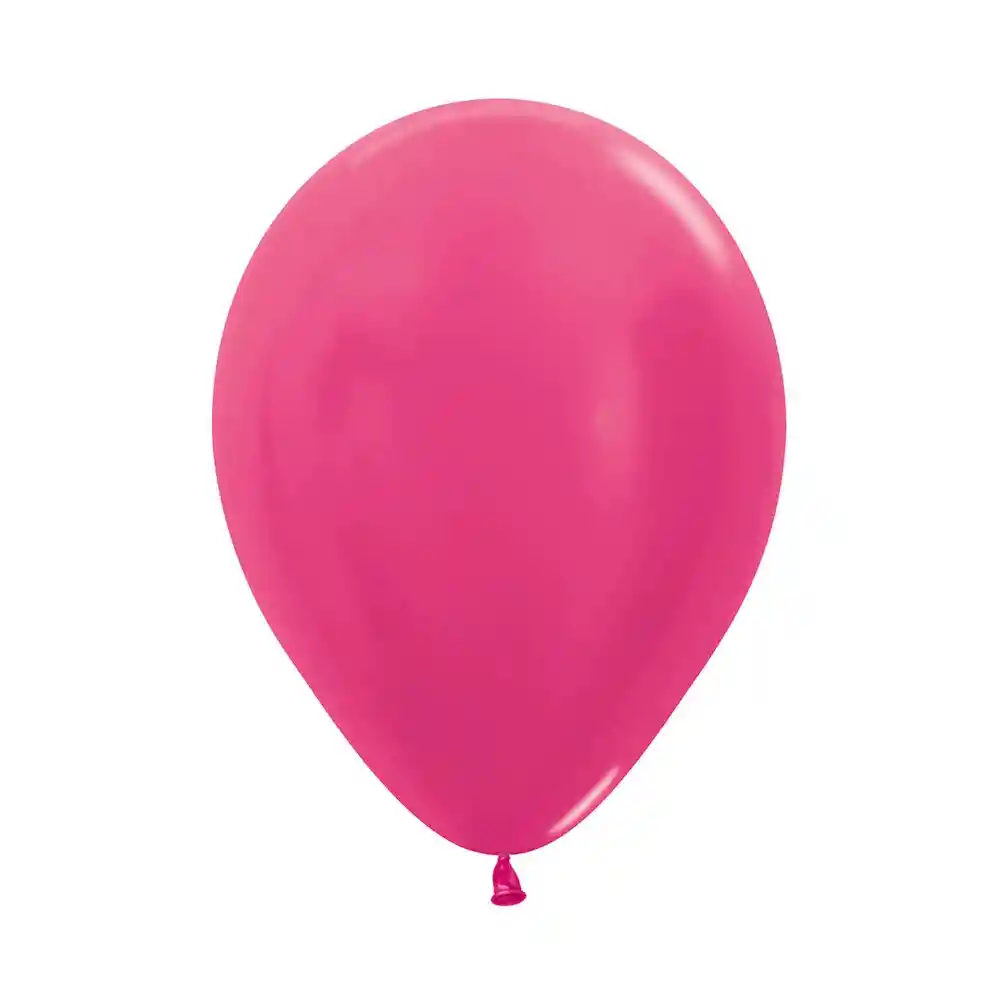 Globos R 12 Metal Fucsia Satin X 50