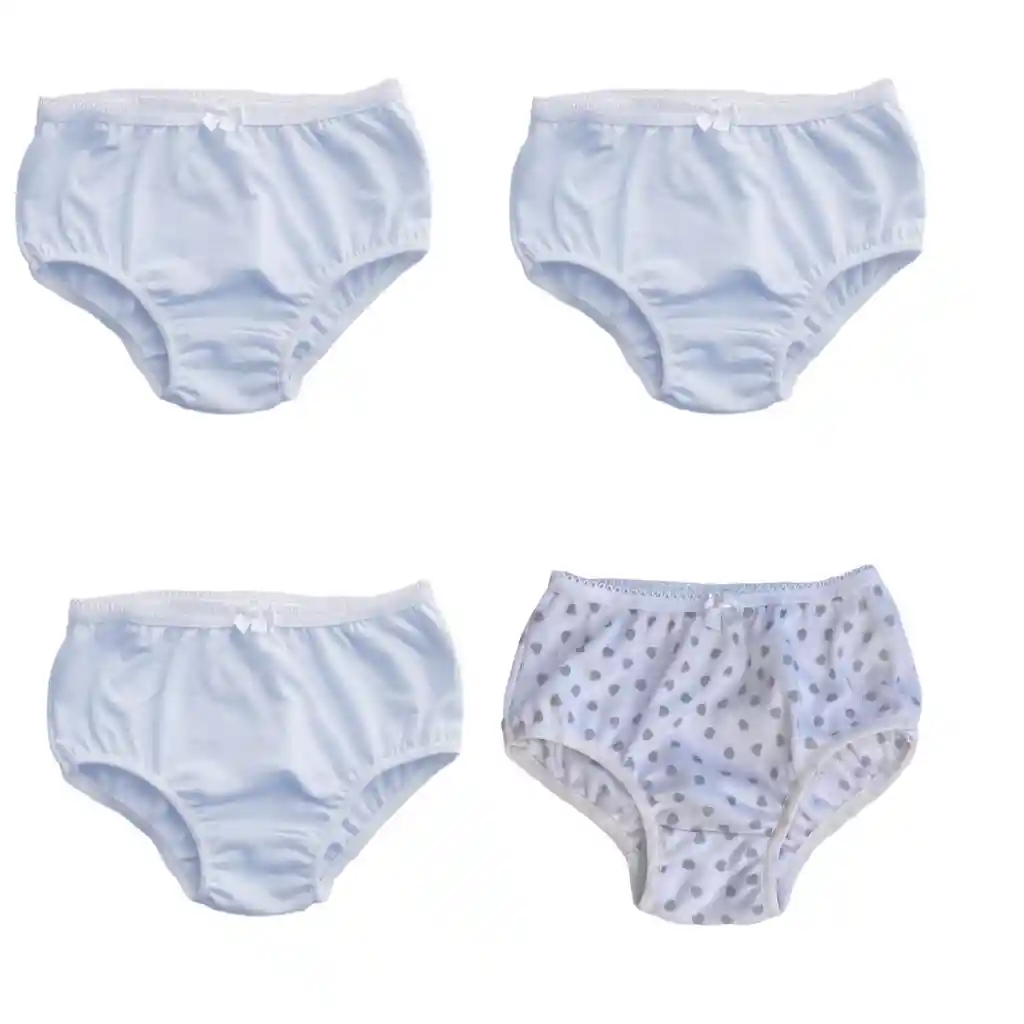 Panties Para Bebe O Niña Clasicos Estampados Por (4) Unidades