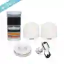 Kit Full De 5 Repuestos Para Filtro Purificador De Agua Con Capacidad Para 14 Litros