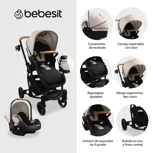 Coche Travel System Prima Beige