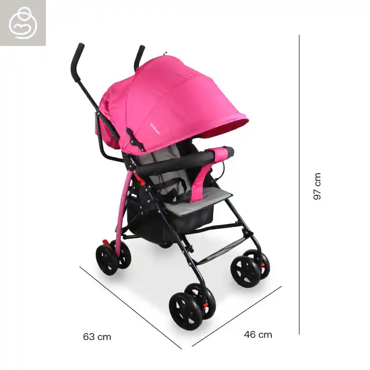 Coche Paseador Click Pink