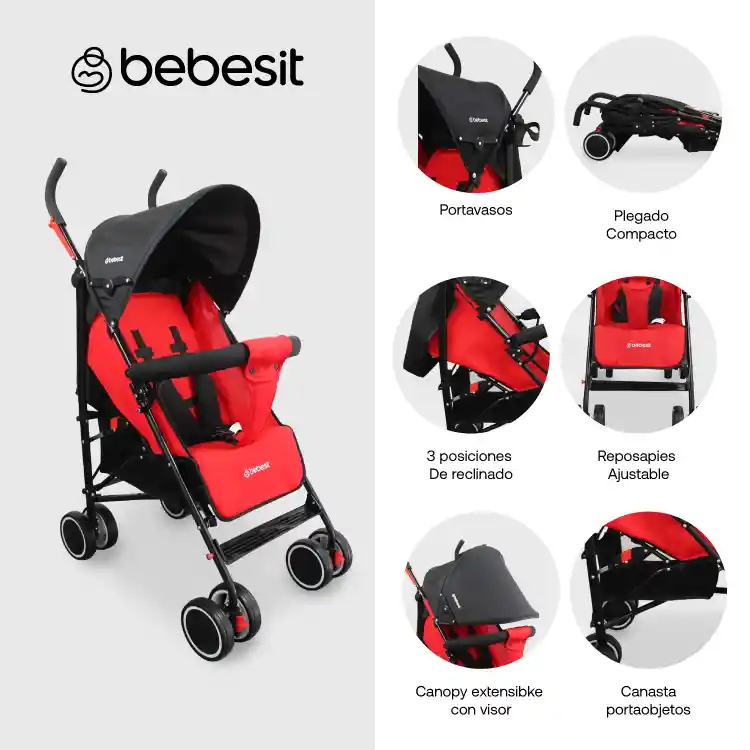 Coche Paseador Buggy Red