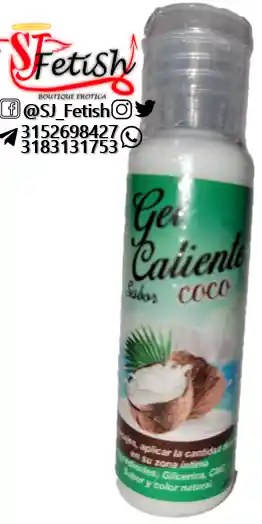 Gel Comestible Sabor A Coco Aceite Para Sexo Oral Y Masajes Eroticos