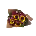 Rosas Lilas , Girasoles Y Margaritas Momentos Especiales