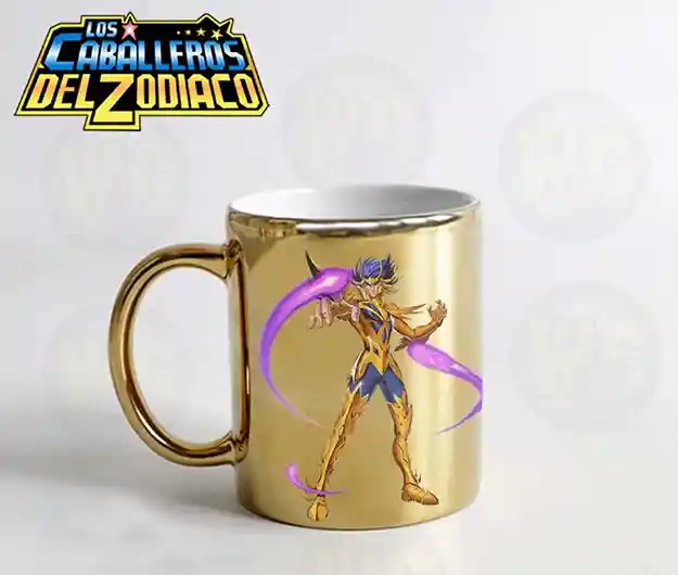 Mug Dorado Caballeros Del Zodiaco