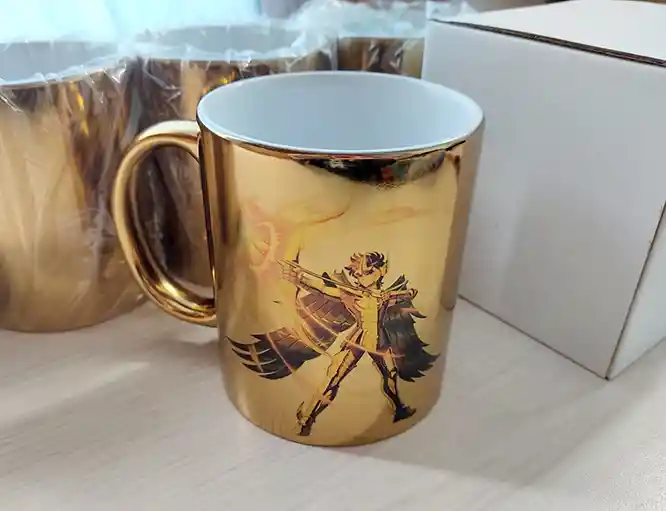 Mug Dorado Caballeros Del Zodiaco