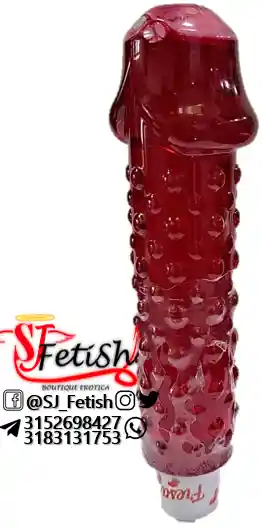 Aceite Sabor Frutos Rojos Con Forma De Pene Dildo Lubricante Forma De Pene / Sex Shop Armenia Sj Fetish Boutique Erotica
