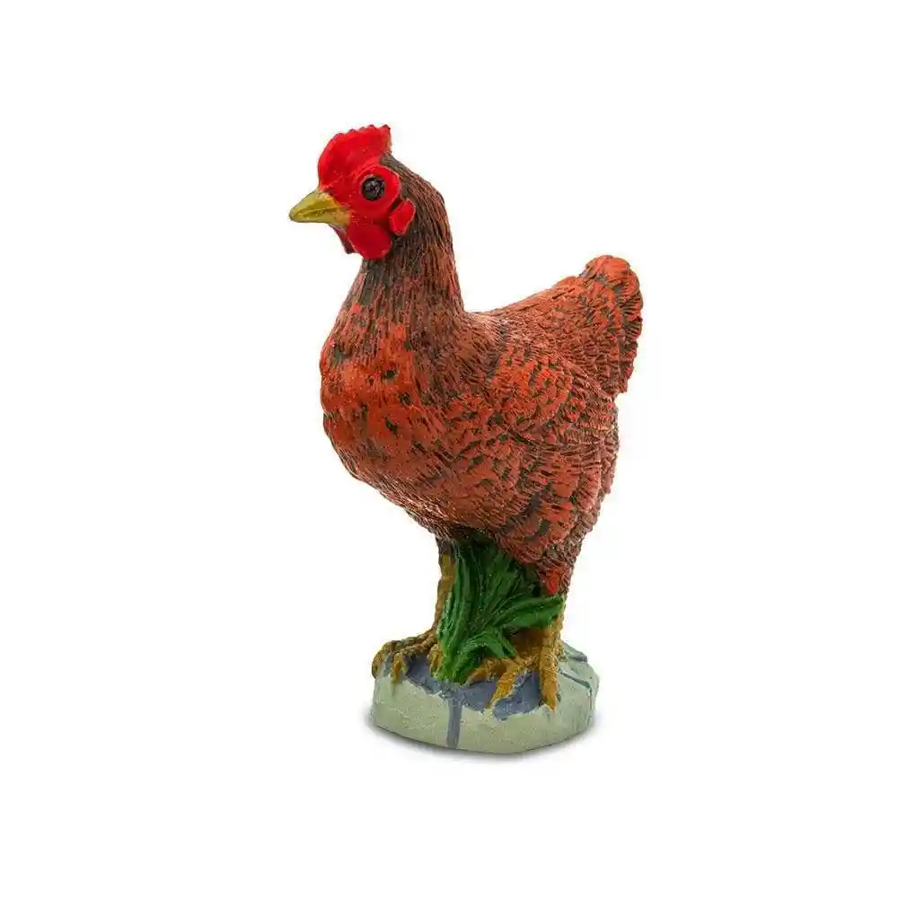 Figura Animales Gallina Bantam Colección Para Niños Y Niñas