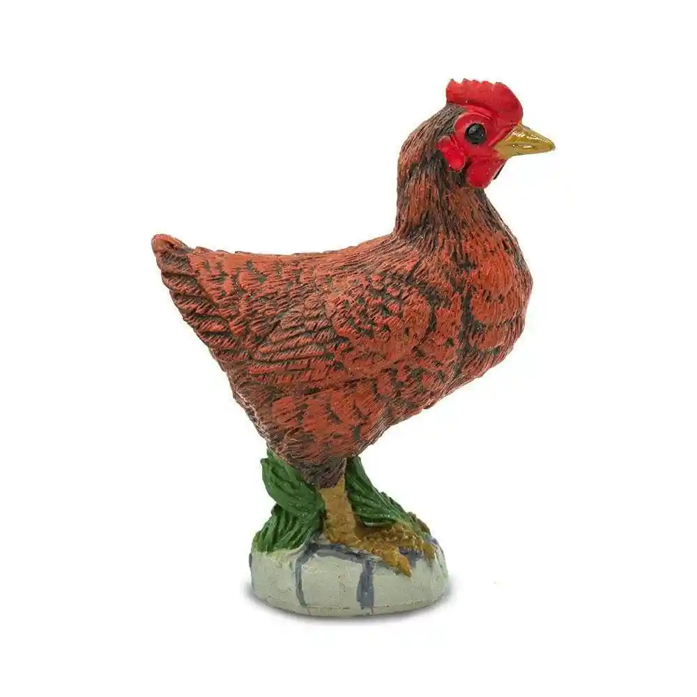 Figura Animales Gallina Bantam Colección Para Niños Y Niñas