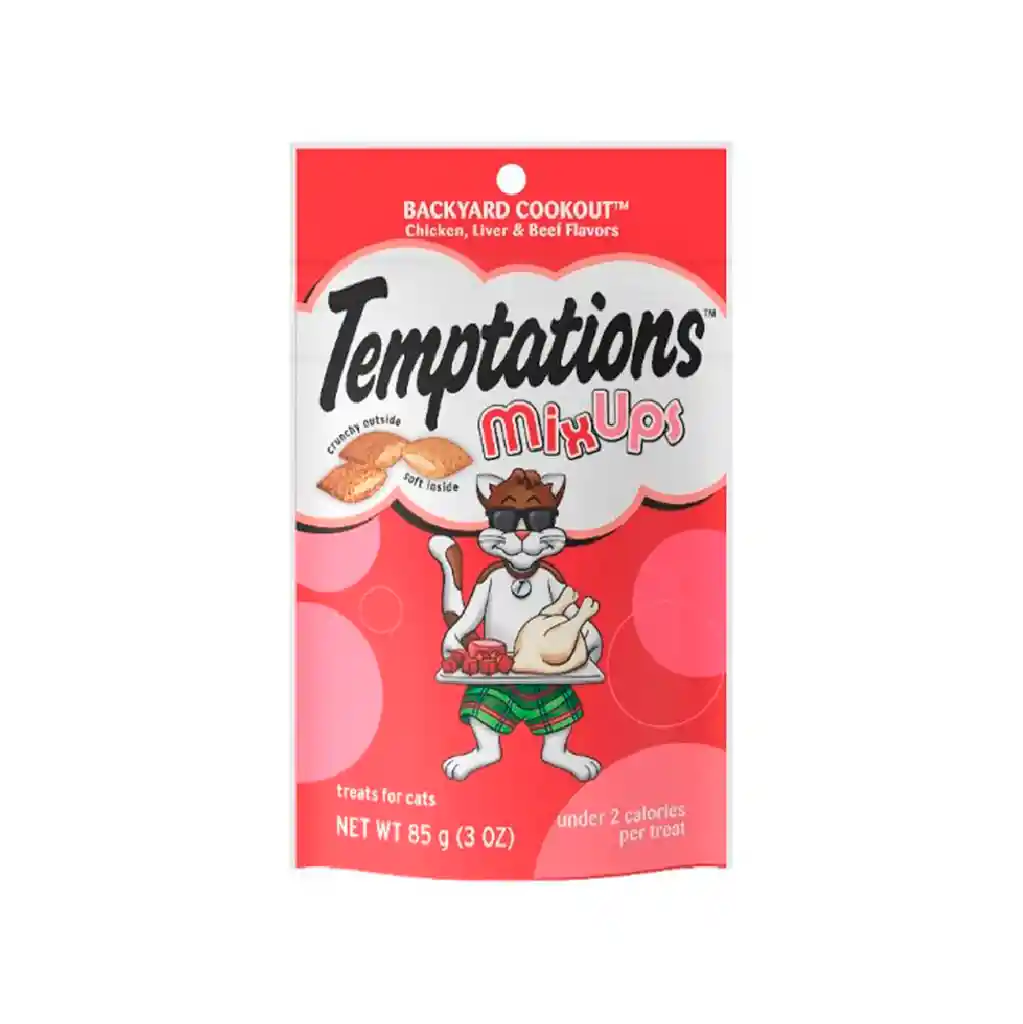 Snack Gato Temptations Mix De Carnes 85 Gr