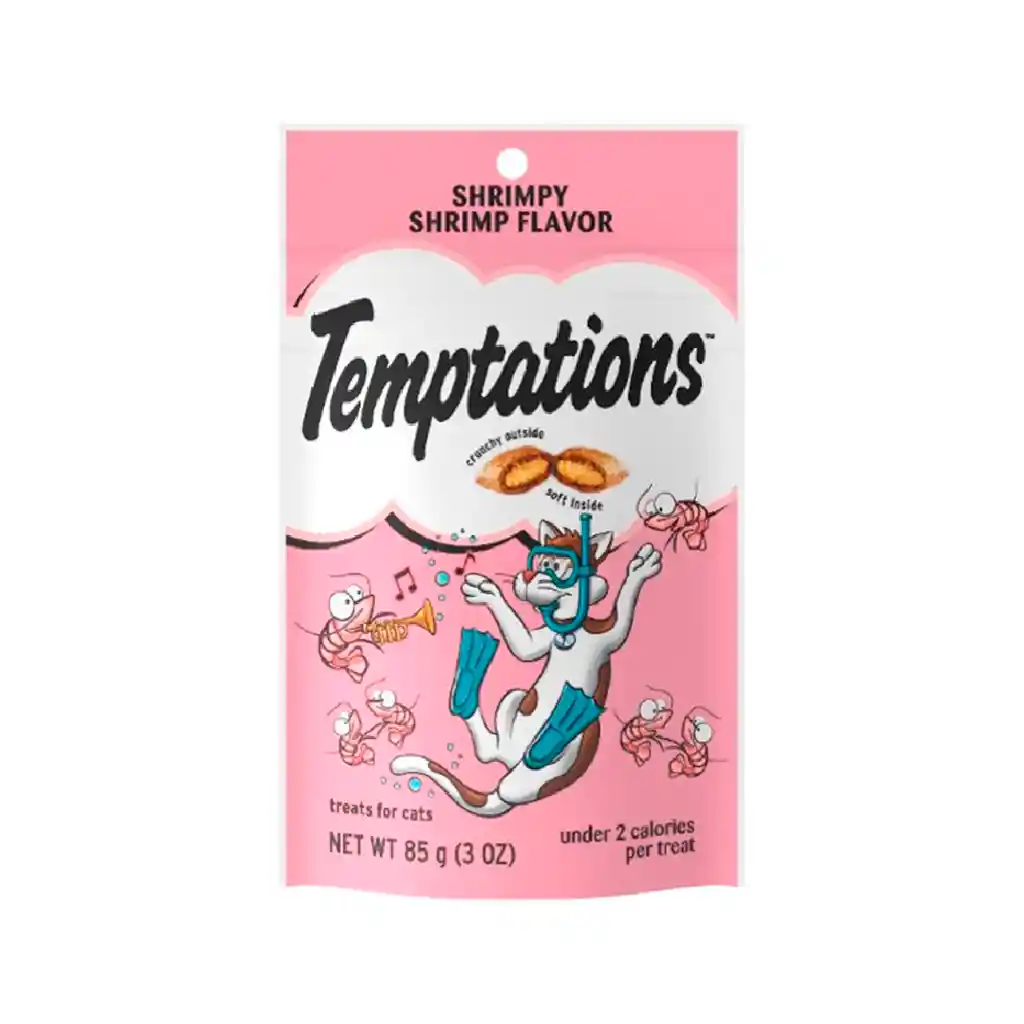 Snack Gato Temptations Camarón 85 Gr