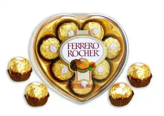 Chocolate Ferrero Rocher Estuche Corazon 8 Chocolates
