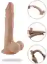 Consolador Dildo Con Chupa Ultrarealista 21cm Flexible Adulto Jammes Night