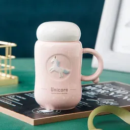 Mug Unicornio Con Tapa