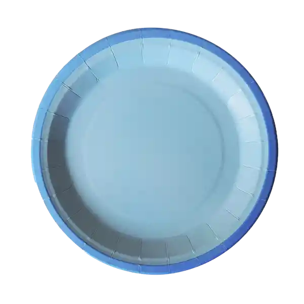 Nico Kit Fiesta -azul Intenso- Con Vasos, Platos Y Servilletas. 100% Ecológicos. (8 Personas)