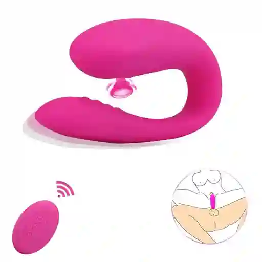 Vibrador Y Succionador En Forma De U Carga Magnetica