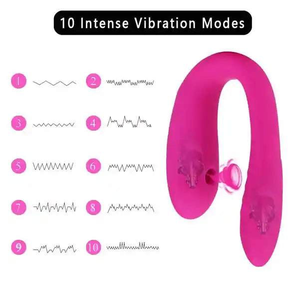 Vibrador Y Succionador En Forma De U Carga Magnetica