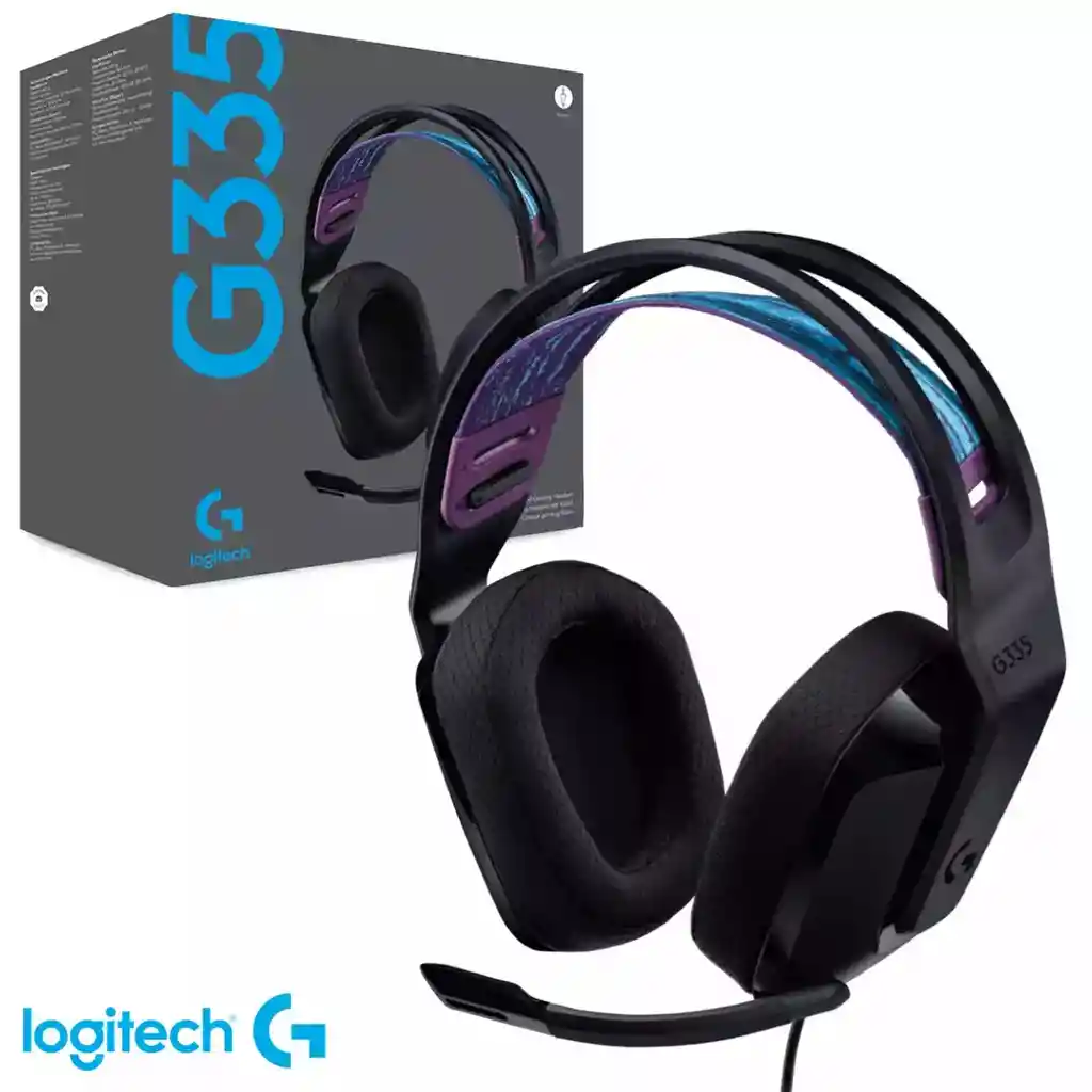 Diadema Logitech G335 Wired Gaming Headset Negra