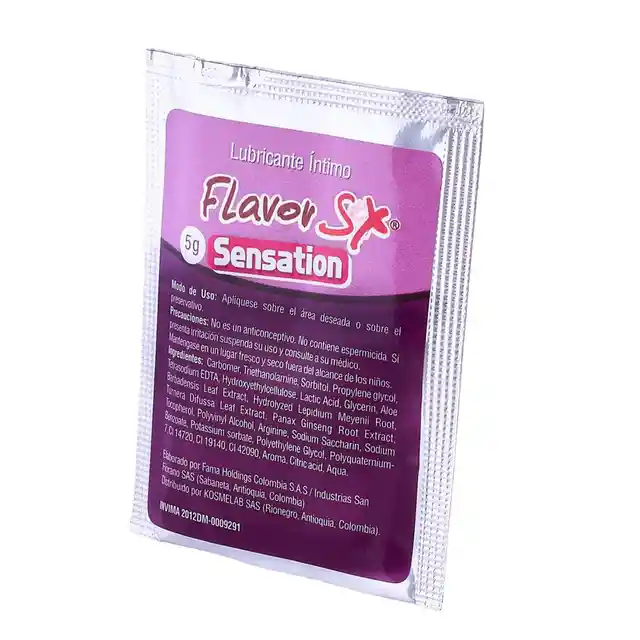 Gel Multiorgasmos - Sensation - Marca Flavor Sex - Sachet - 5 Gr