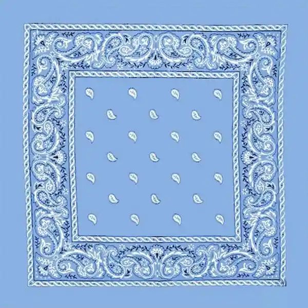 Pañoleta Para El Cabello Unisex Azul Claro Bandana Clásica Balaca Pelo