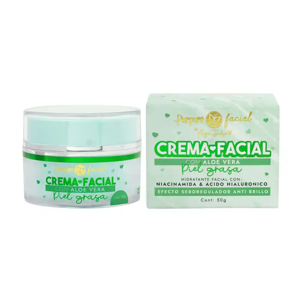 Crema Facial Aloe Vera Piel Grasa